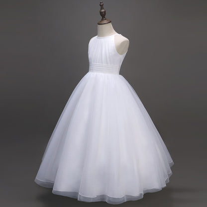 Snowflake Elegance: Fluffy White Dress