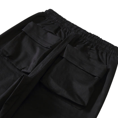 Men’s Drawstring Ankle Cargo Pants with Pockets