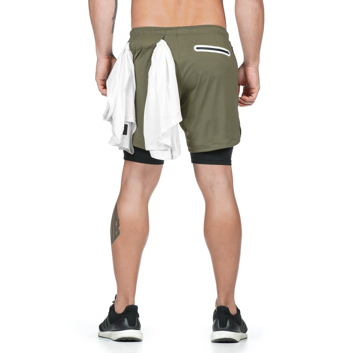 Hydro Run Double-Layer Jogger Shorts – Quick-Dry Activewear for Men