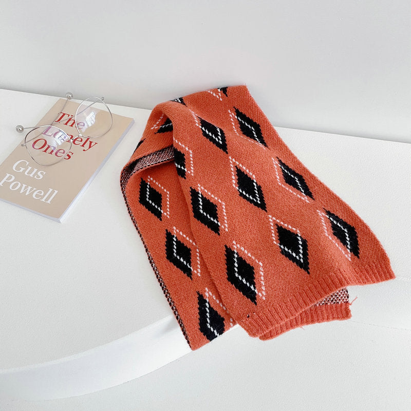 Urban Diamond Knitted Scarf