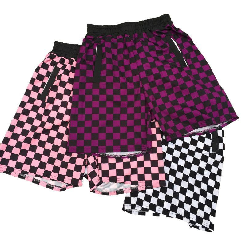 Retro Checkered Harajuku Summer Shorts