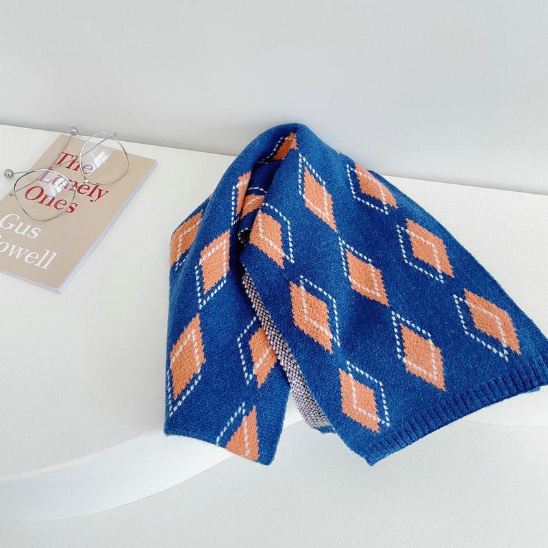 Urban Diamond Knitted Scarf