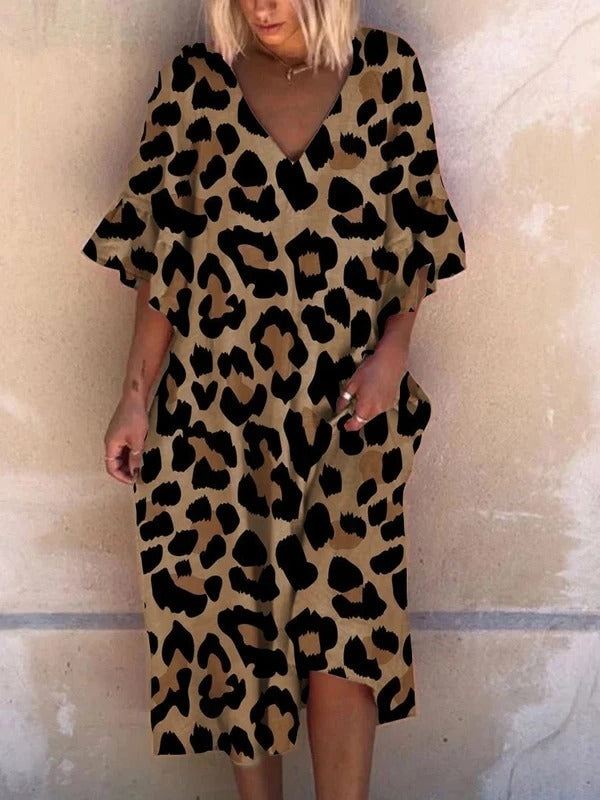 Relaxed Charm Curve Dress