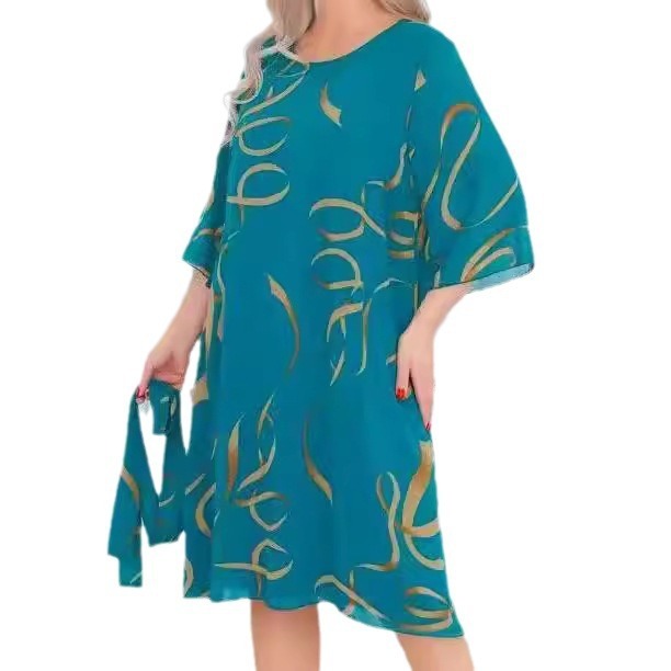 Graceful Flow Plus Dress