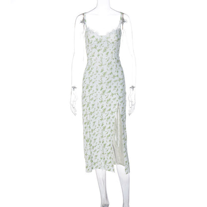 Blooming Lace Floral Suspender Dress