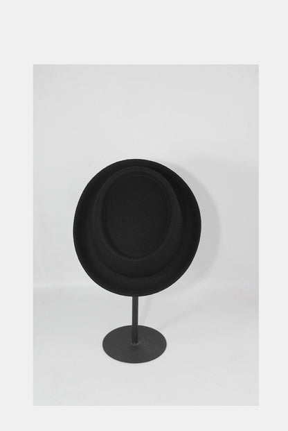 Classic Woolen Hat with Curly Brim