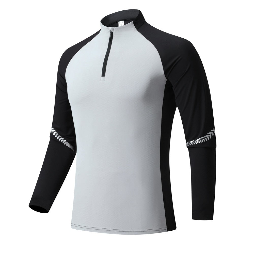 Core Fit Solid Color Training Pullover – Men's Half-Zip Activewear