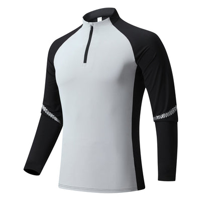 Core Fit Solid Color Training Pullover – Men's Half-Zip Activewear