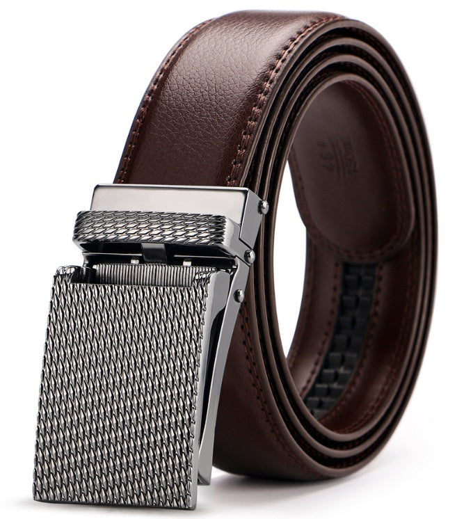 No-Hole Adjustable Leather Belt