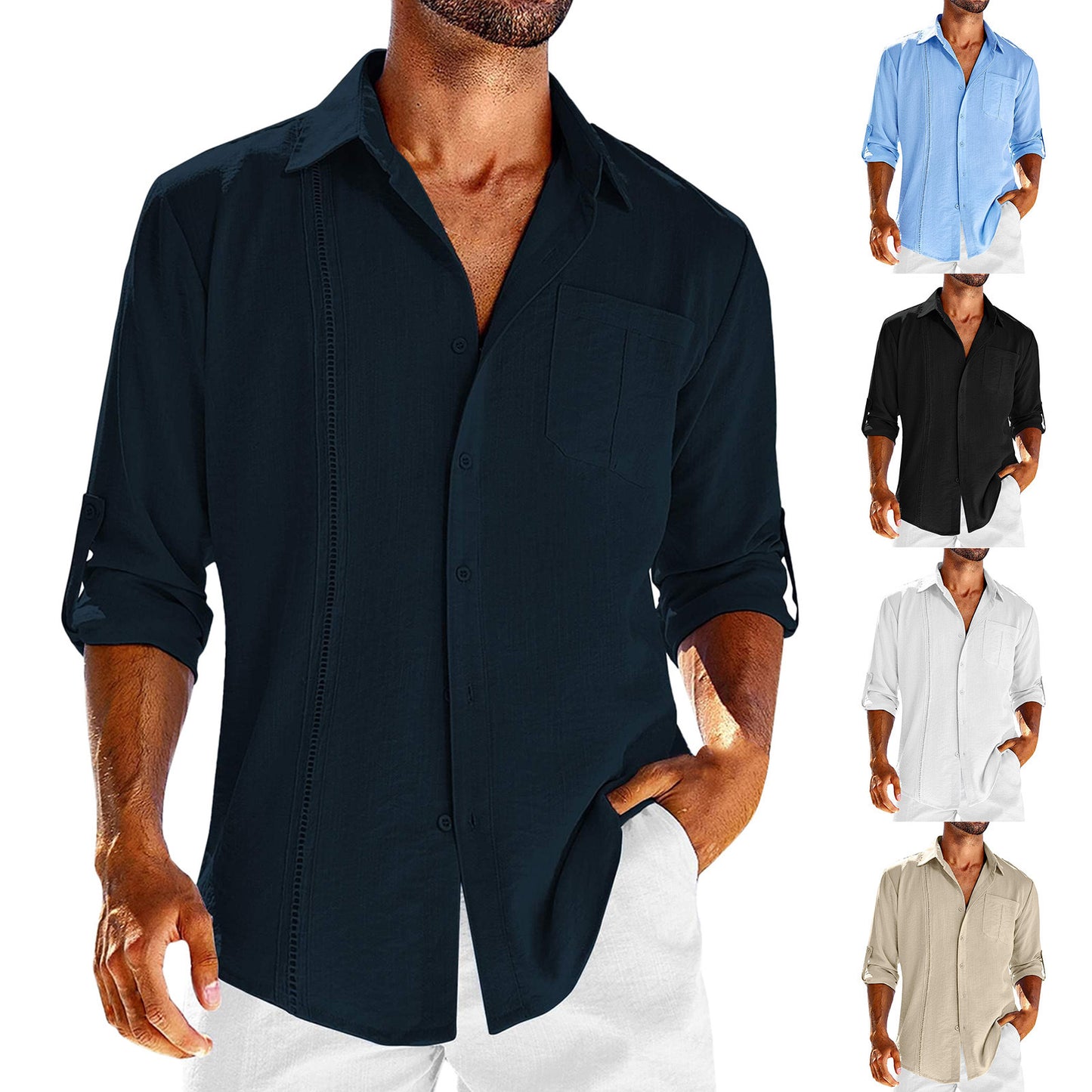 Monochrome Elite Button-Down Shirt