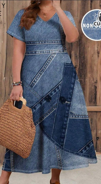 Bold Fusion Casual Dress