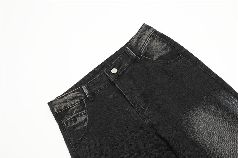 Men's Fashion Loose Fit Bootcut Denim Pants