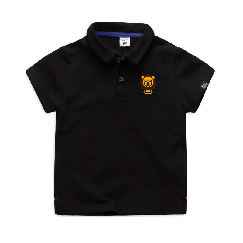 Cartoon Fun Elastic Cotton Polo