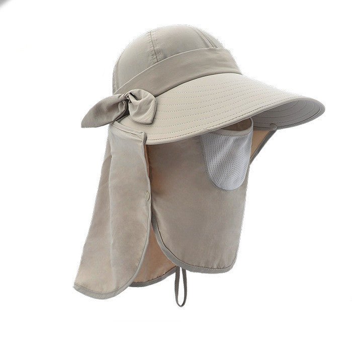 Big Brim Sun Visor Hat – Full Face & Neck Protection for Women
