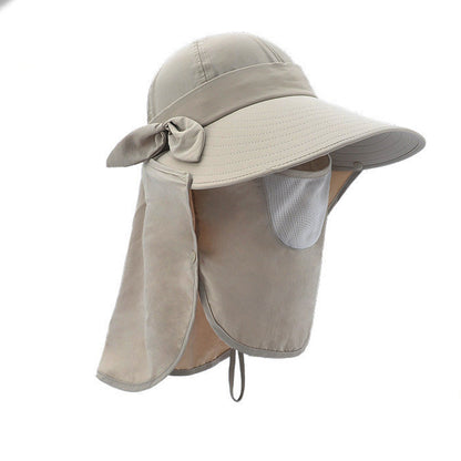 Big Brim Sun Visor Hat – Full Face & Neck Protection for Women