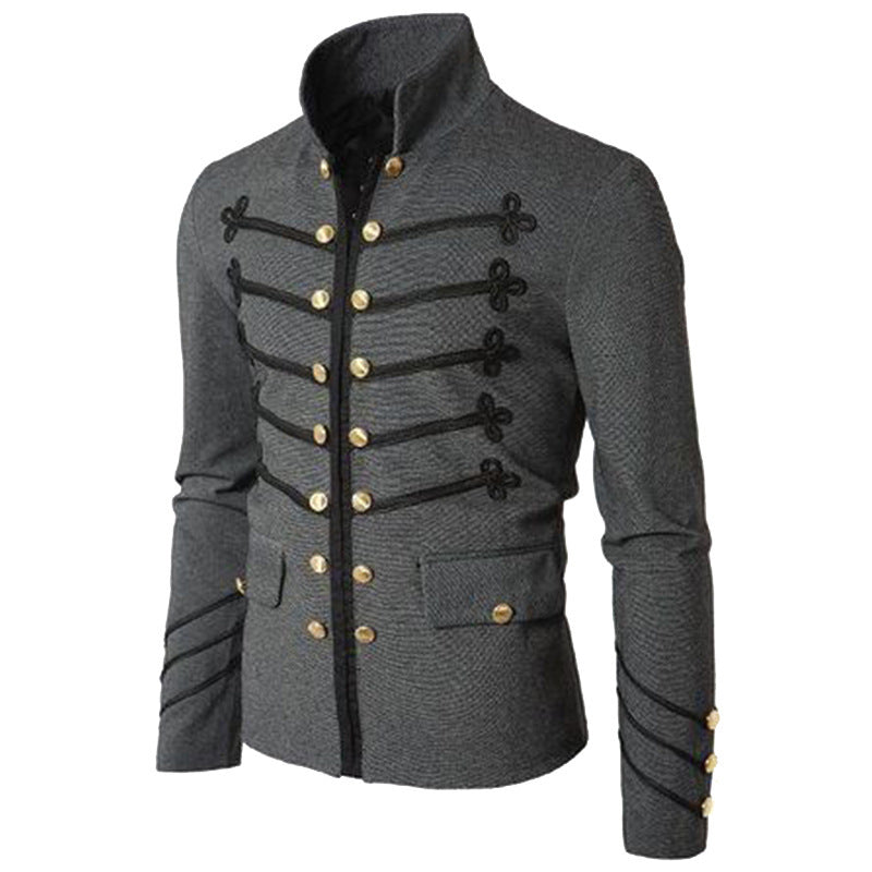 Elite Urban Double-Breasted Suit Jacket