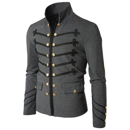 Elite Urban Double-Breasted Suit Jacket