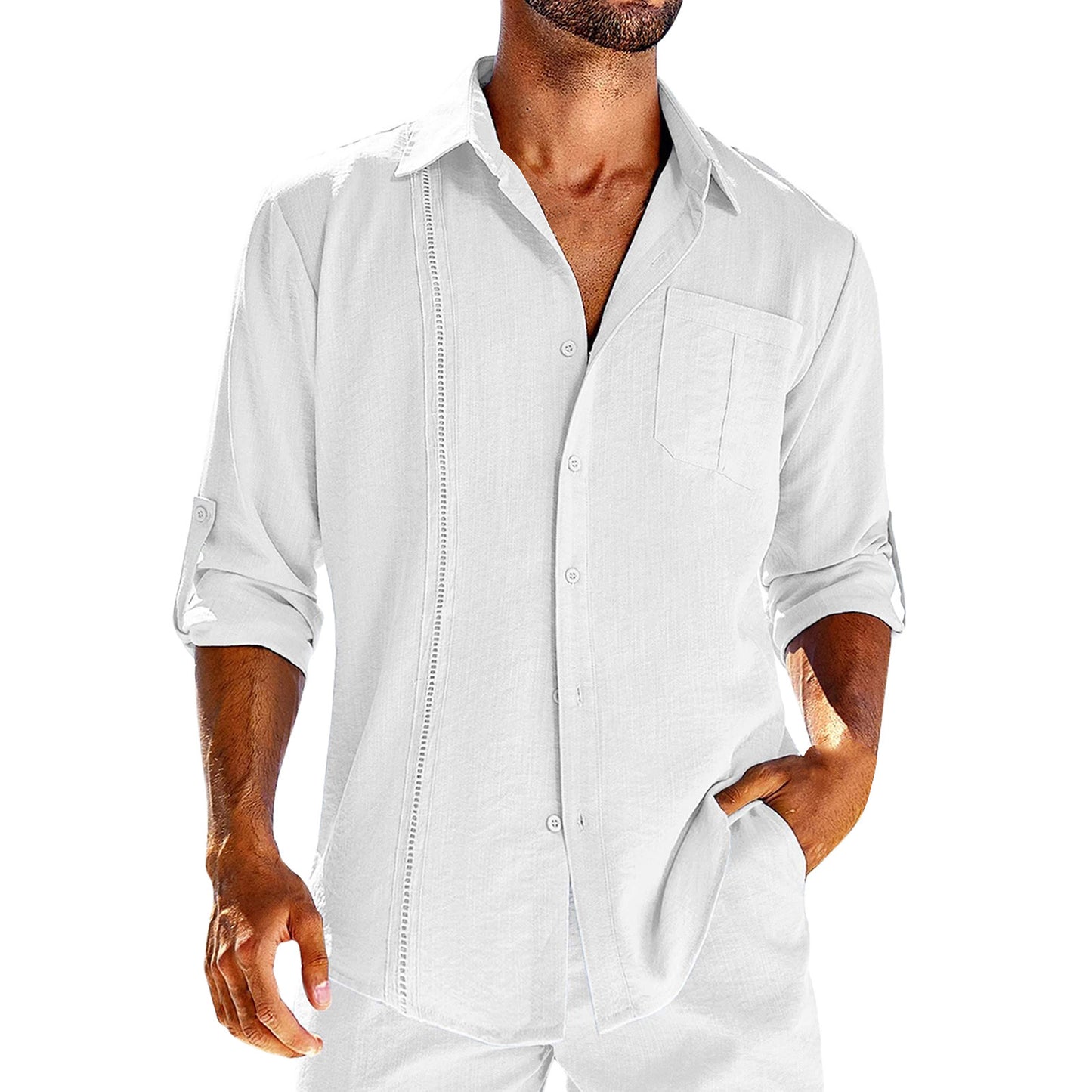 Monochrome Elite Button-Down Shirt