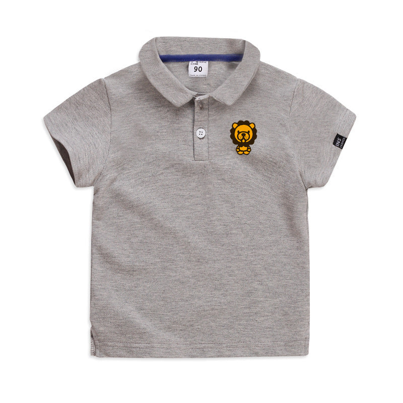 Cartoon Fun Elastic Cotton Polo