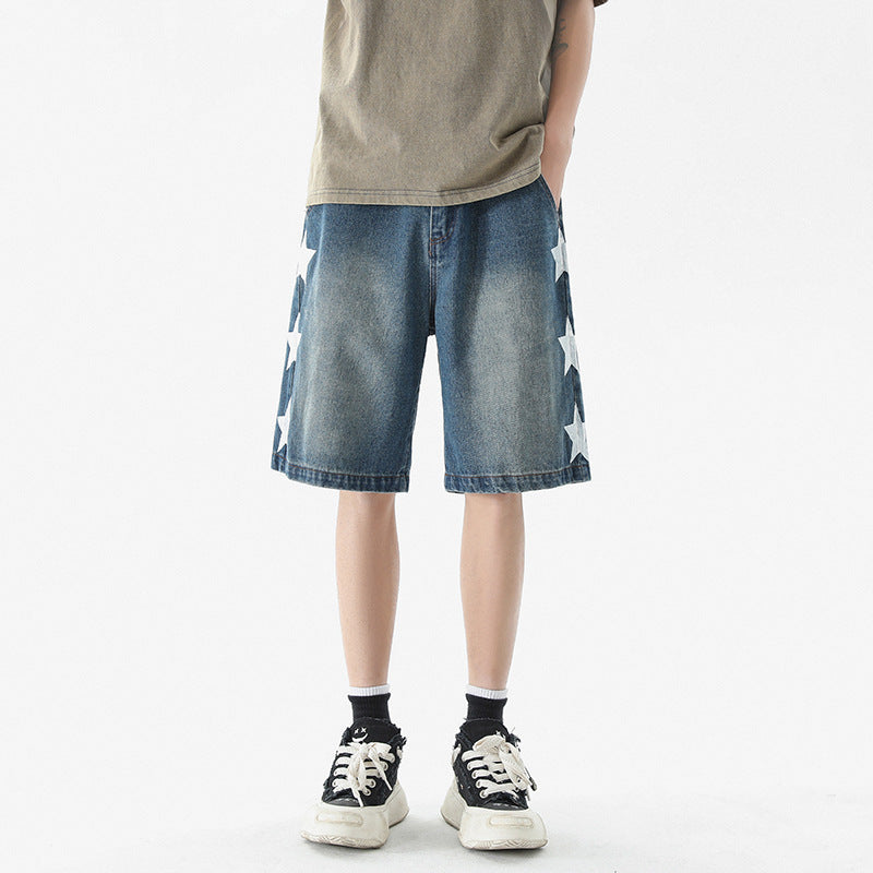 Star Vibe Retro Denim Pants