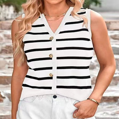 Urban Stripes Knitted Vest
