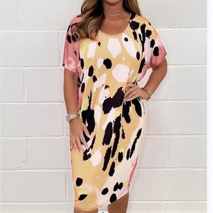 Print Bliss Plus Size Dress