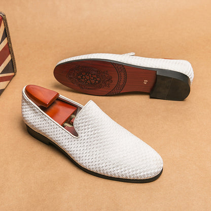 Urban Drift Men’s Moc Toe Leather Slip-Ons