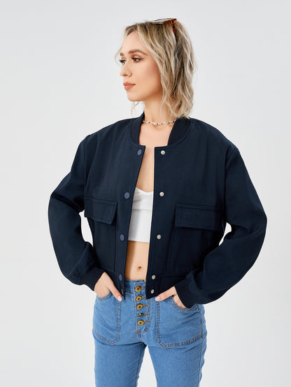 Urban Rebel Cropped Bomber Jacket