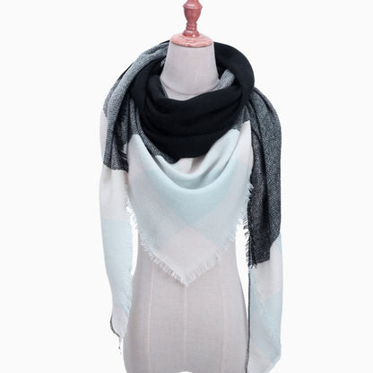 Autumn Plaid Cashmere Wrap