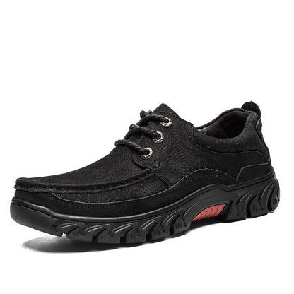Men’s Premium Cowhide Casual Shoes – Outdoor Comfort Walkers