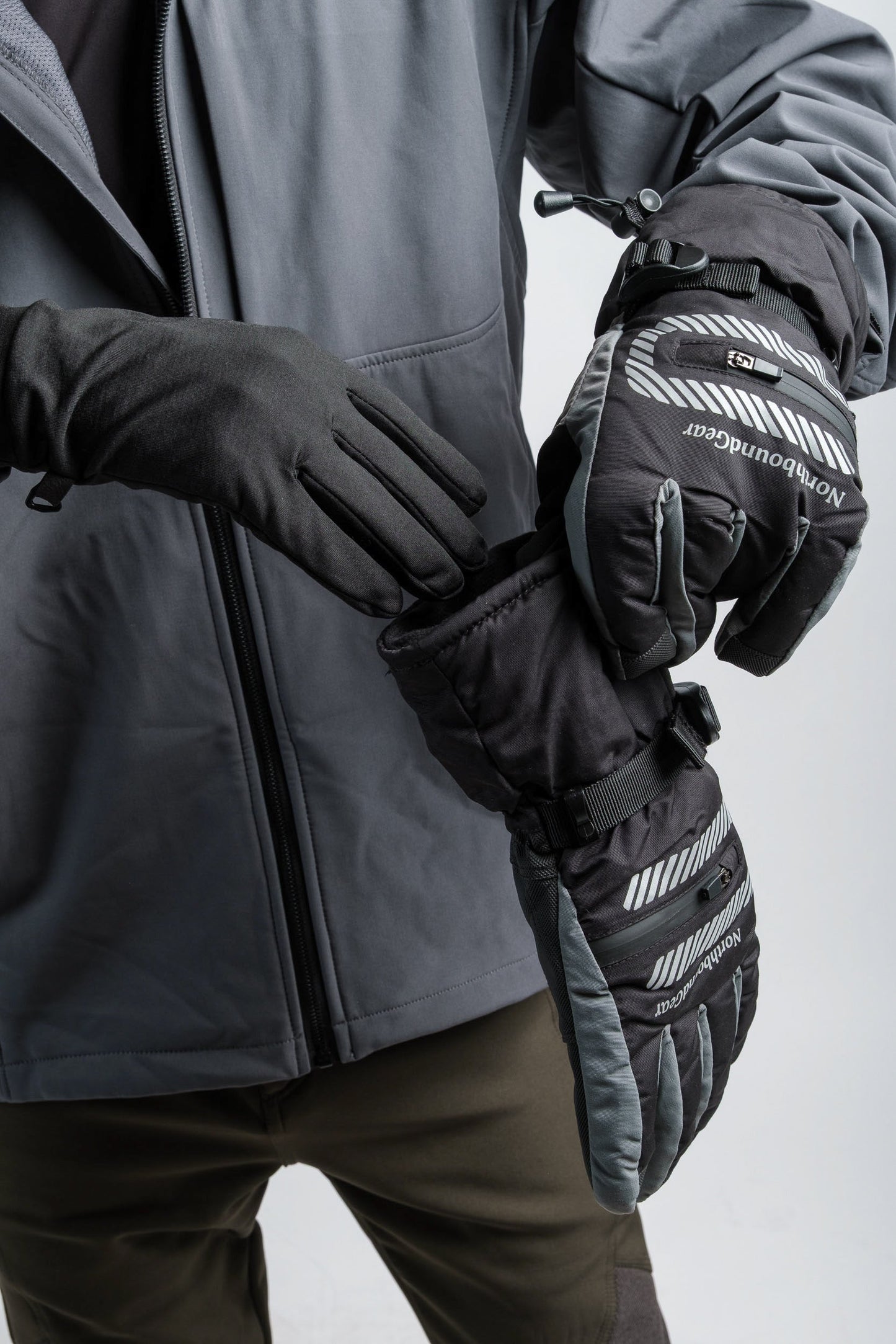 Defender 3-in-1 Gloves with Touchscreen Northbound Gear