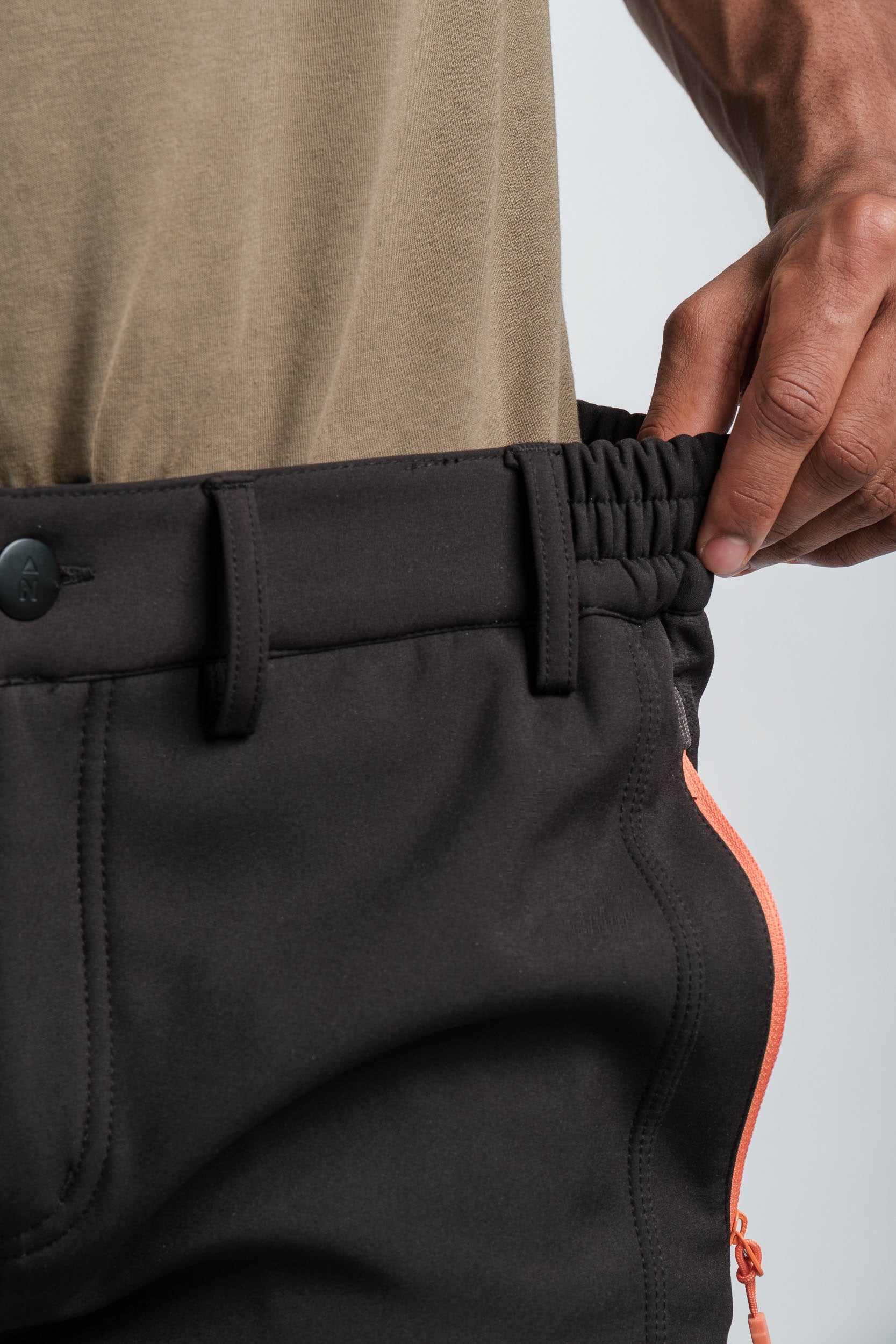 Men's Black Adventure Water Resistant Pants Northbound Gear
