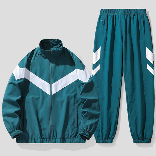 Air Flow Men’s Mesh Tracksuit – Stand Collar Activewear Set
