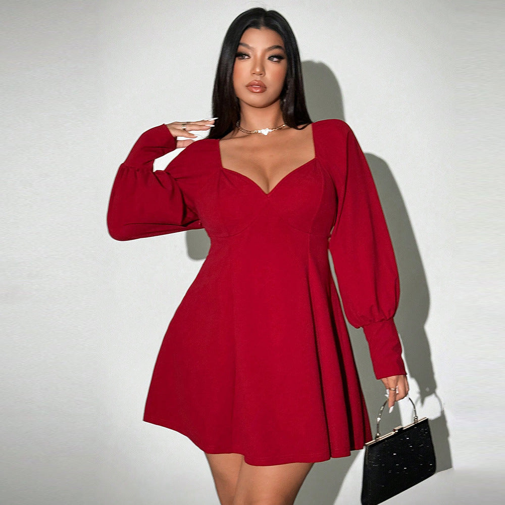 Scarlet Curve High Waist Dress
