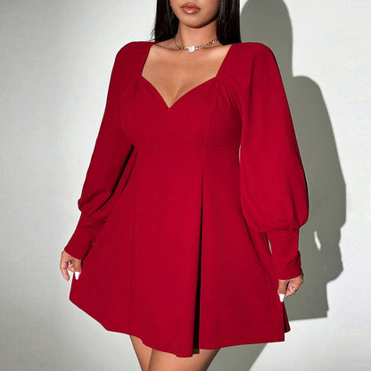 Scarlet Curve High Waist Dress