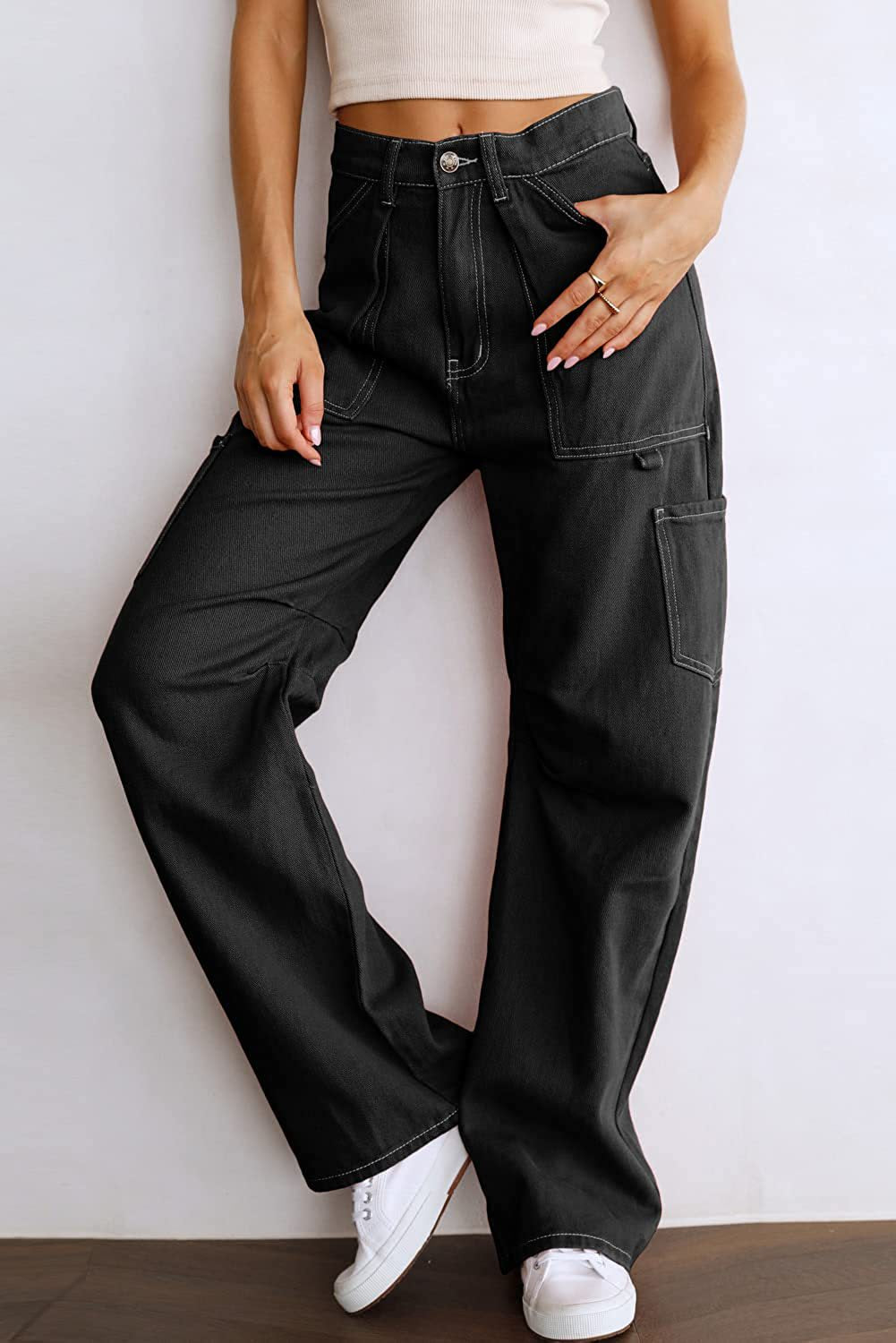 Allure High Waist Utility Wide Leg Pants