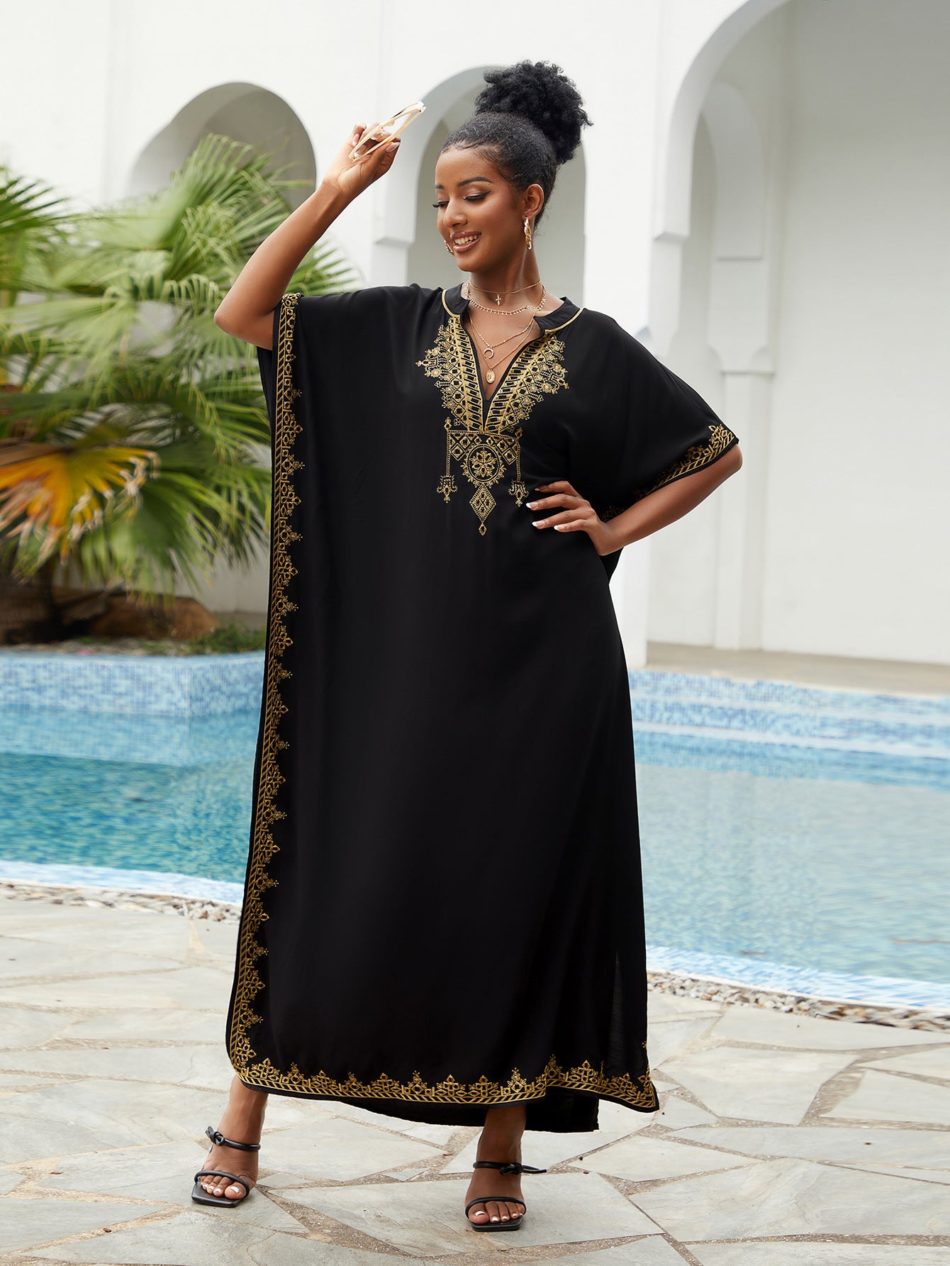 Coastal Breeze Rayon Beach Blouse – Plus Size Edition