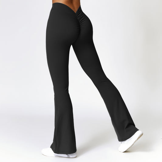 Hip Lifting Yoga Bell-bottom Pants: Fitness Apparel for Women