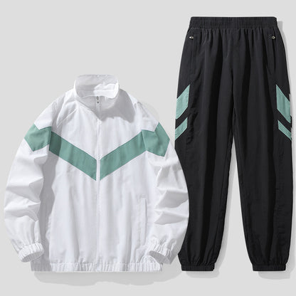 Air Flow Men’s Mesh Tracksuit – Stand Collar Activewear Set