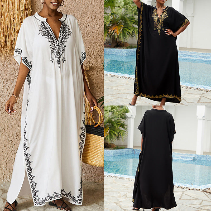 Coastal Breeze Rayon Beach Blouse – Plus Size Edition