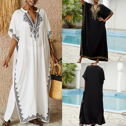 Coastal Breeze Rayon Beach Blouse – Plus Size Edition