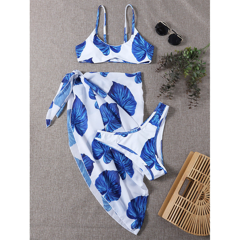 Vivid Waves: Printed Bikini Set