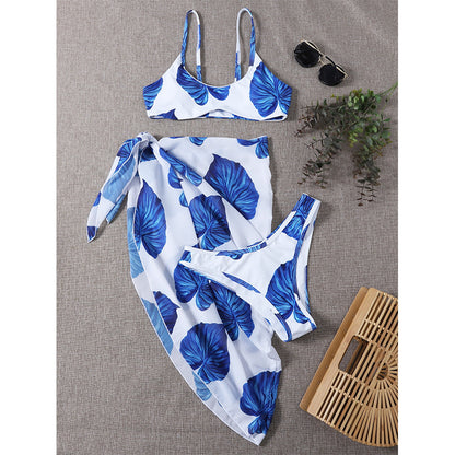 Vivid Waves: Printed Bikini Set