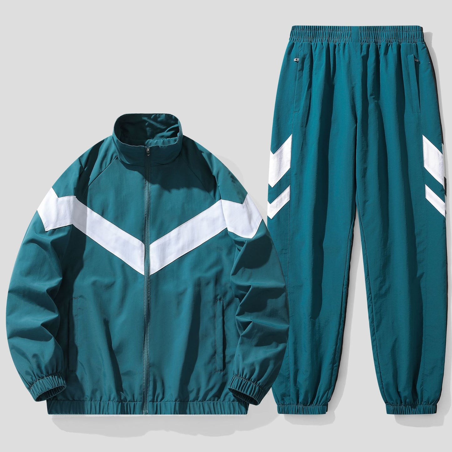 Air Flow Men’s Mesh Tracksuit – Stand Collar Activewear Set