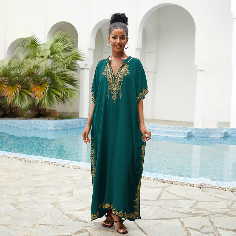 Coastal Breeze Rayon Beach Blouse – Plus Size Edition