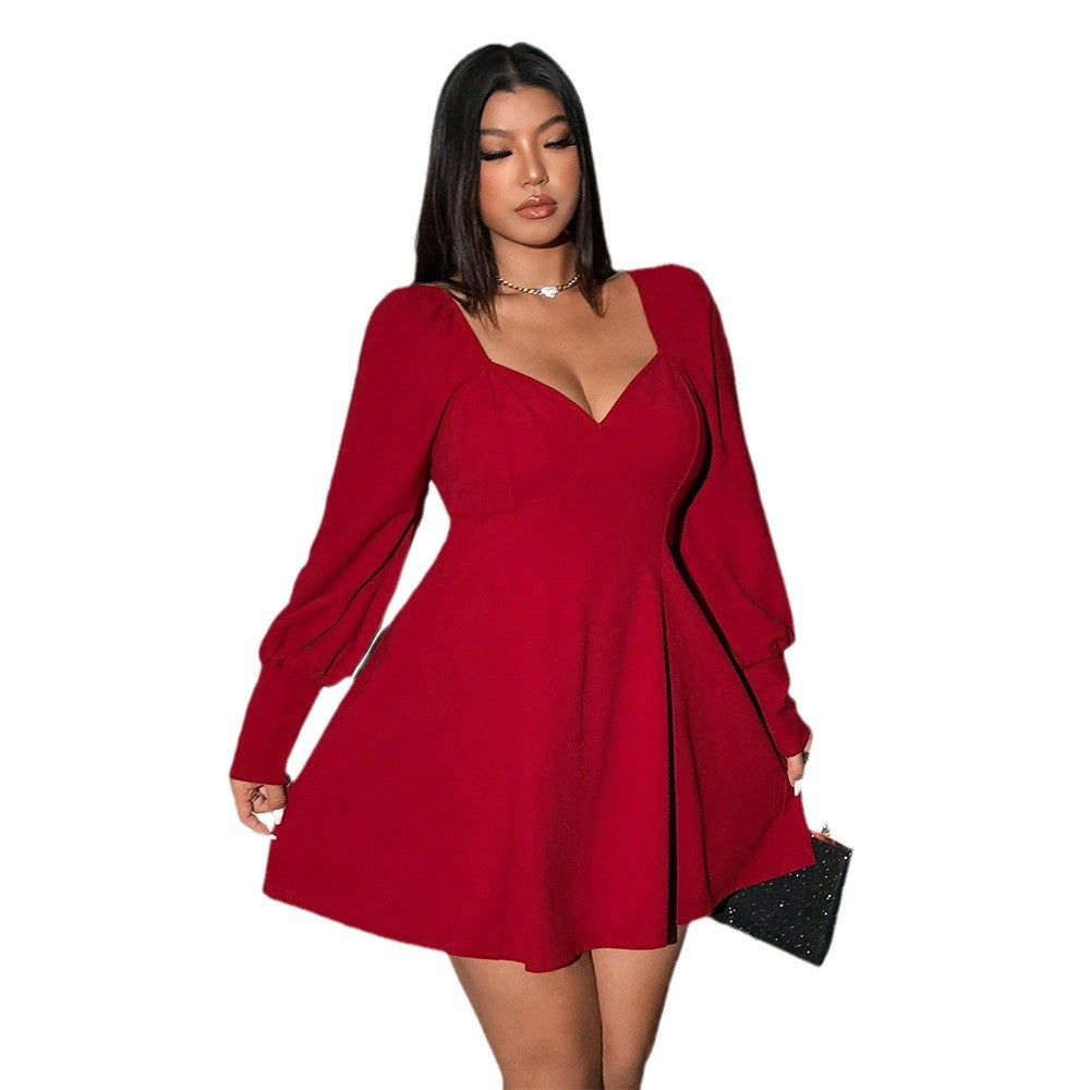 Scarlet Curve High Waist Dress