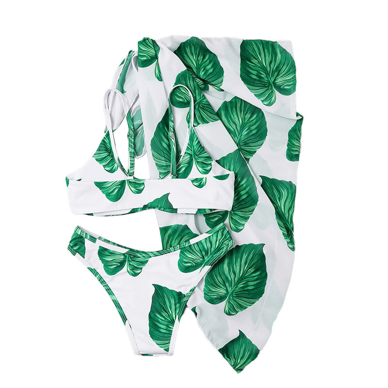Vivid Waves: Printed Bikini Set