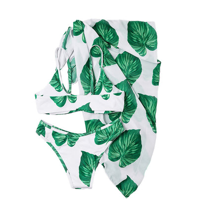 Vivid Waves: Printed Bikini Set
