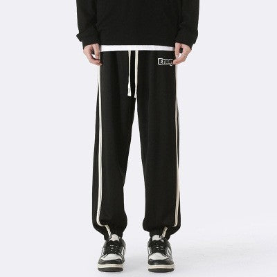 Men’s Relaxed Fit Striped Tapered Pants