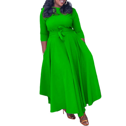 Sculpted Elegance Plus Dress